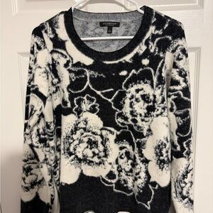 Liverpool Monochrome Floral Crew Neck Sweater